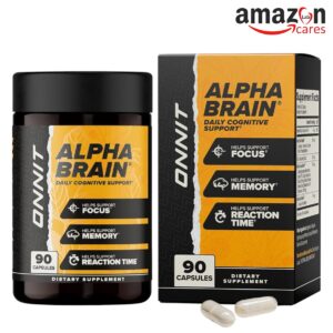 ONNIT Alpha Brain (R) Nootropic Brain Supplement for Men and Women - 90 Count