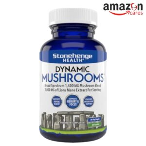 Stonehenge Dynamic Health Mushrooms 1,400 mg – 5 Mushroom Complex - 60 capsules