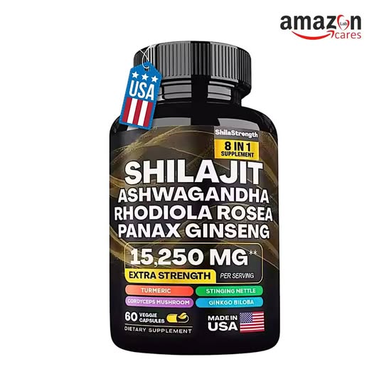 Shilajit Ashwagandha, Rhodiola Rosea, Panax Ginseng – 60 Capsule’s