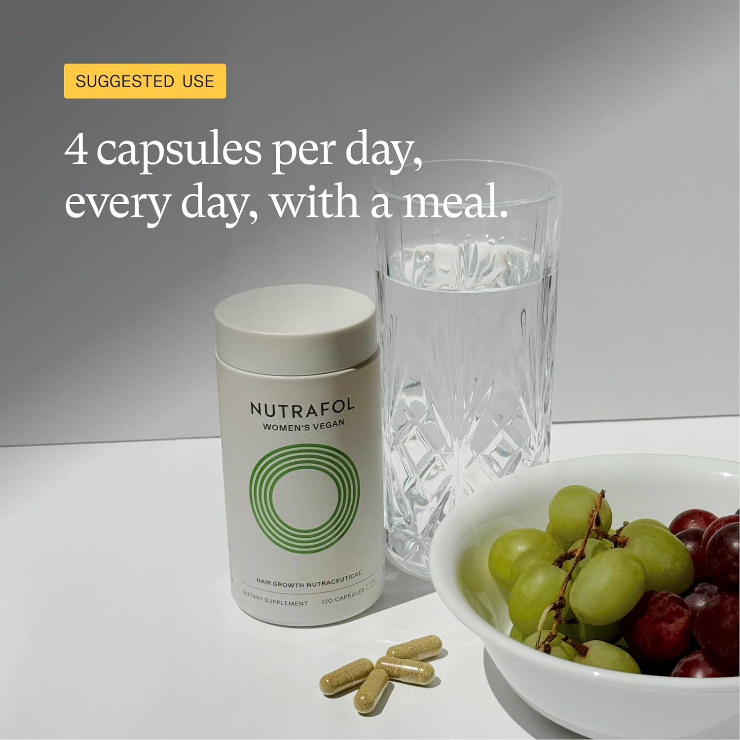 Nutrafol Hair Supplement for Women – Clinically-Tested Plant-Based Formula for Thicker, Fuller Hair– 120 Capsules - Image 3